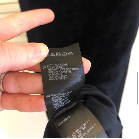 Reiss Hailey Crushed Velvet Cutout Dress - Picture 9 of 9